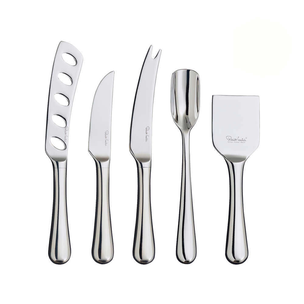 Robert Welch Radford Bright 5 Piece Gourmet Cheese Knife Set